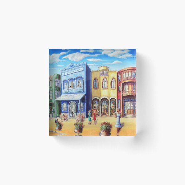 Innisfails Blue Bird Cafe Acrylic Block