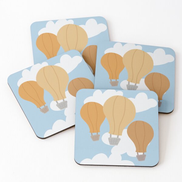 Item preview, Pastel Hot Air Balloon Print designed and sold by faithprints.