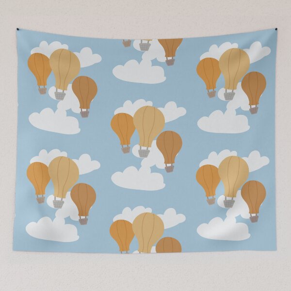 Item preview, Pastel Hot Air Balloon Print designed and sold by faithprints.