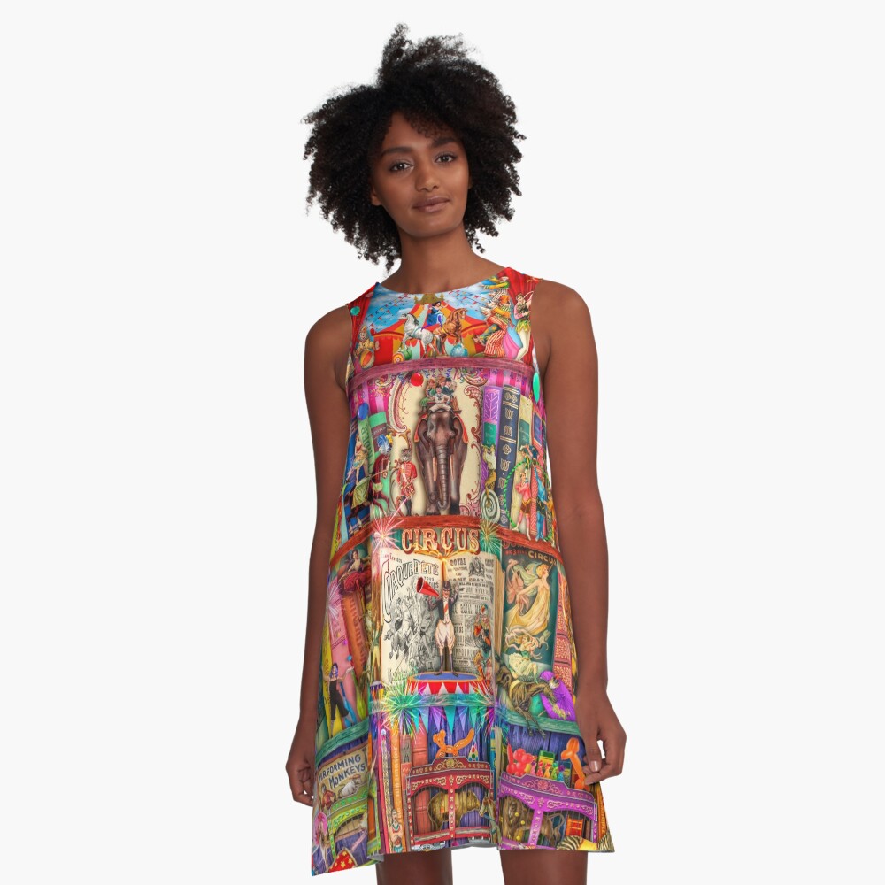 The Marvelous Circus A-Line Dress