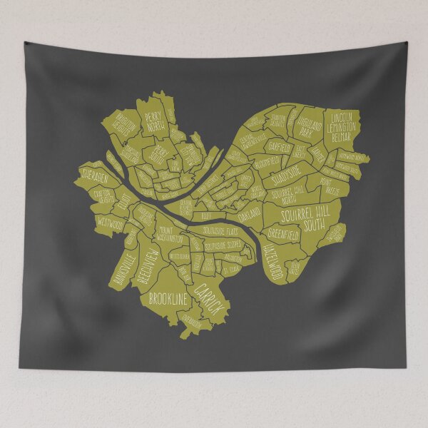 Item preview, Pittsburgh Neighborhoods designed and sold by cletterle.