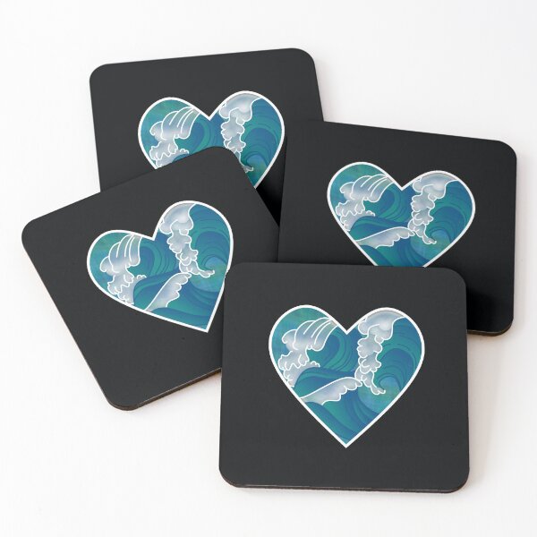 Item preview, ocean wave heart designed and sold by MoonLilly18.