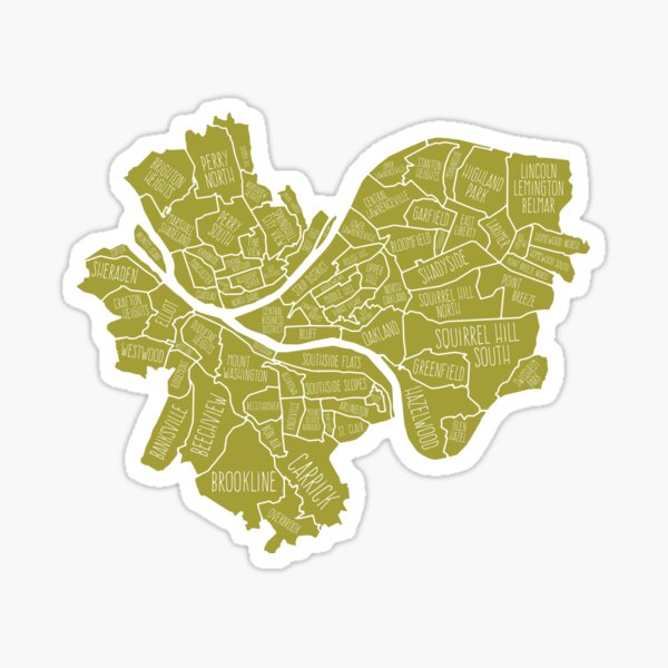 Item preview, Pittsburgh Neighborhoods designed and sold by cletterle.