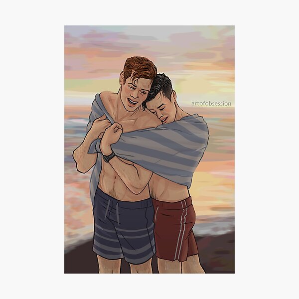 Beach Cuddles Photographic Print