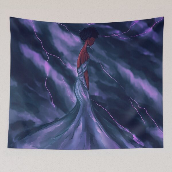 Item preview, Raging through the Storm- Black girl in the clouds designed and sold by Miaart365.