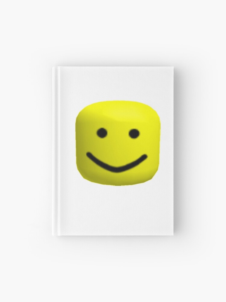 Roblox Head Hardcover Journal By Feckbrand Redbubble - yellow head wrap roblox