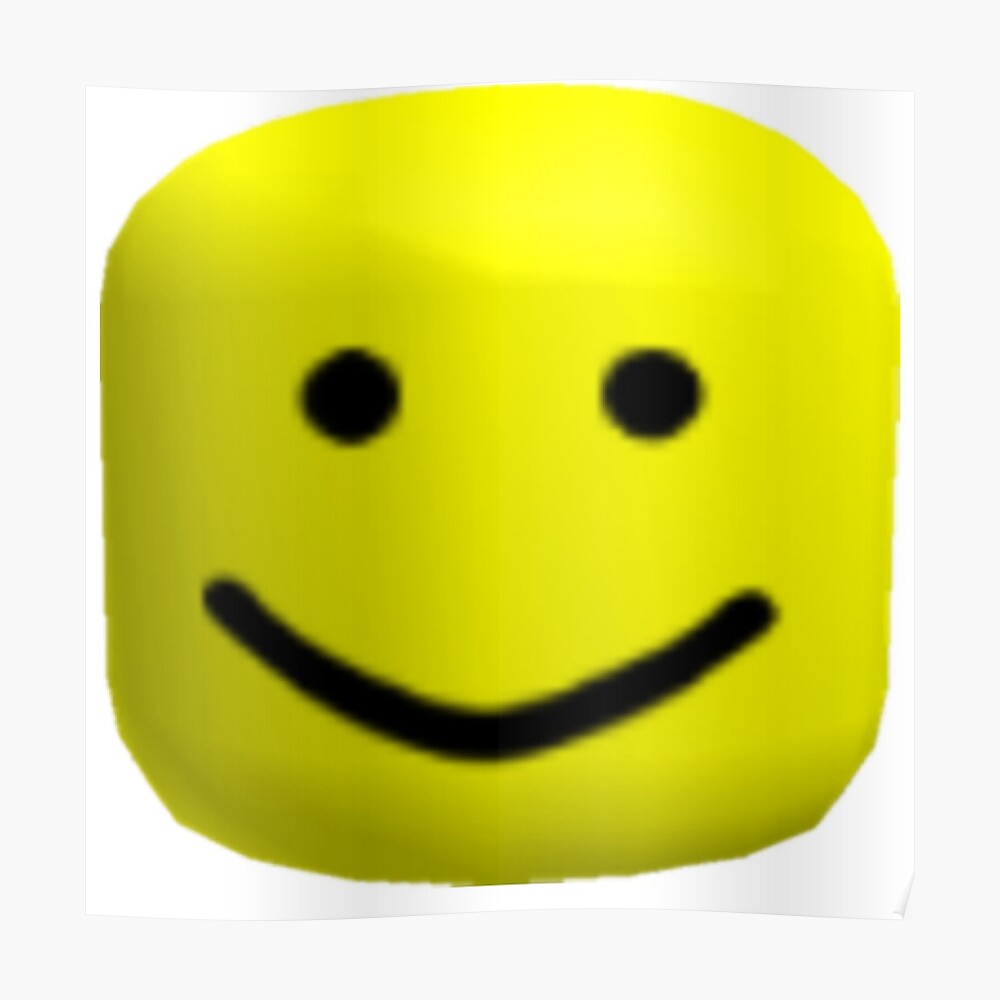 Roblox Head Sticker By Feckbrand Redbubble - roblox yellow head meme