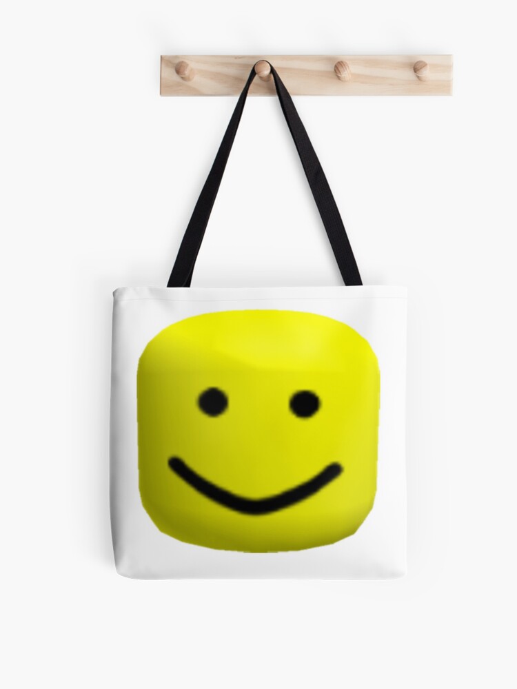 Roblox Head Tote Bag By Feckbrand Redbubble - roblox hairstyles that work with a roundy head