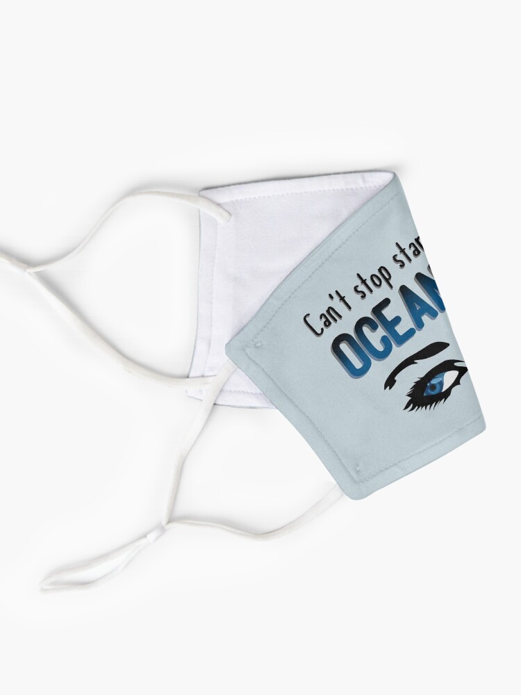 Alternate view of Staring At Your Ocean Eyes - Billie Eilish Design Mask