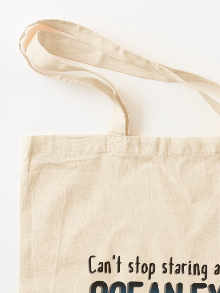 Alternate view of Staring At Your Ocean Eyes - Billie Eilish Design Tote Bag
