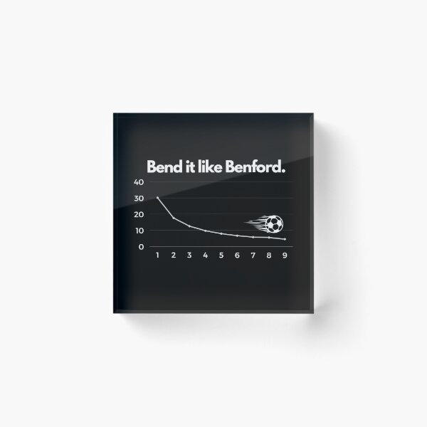 Item preview, Funny Bend it like Benford - Benfords Law - Bend it like Beckham designed and sold by sillyaprons.