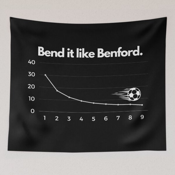 Item preview, Funny Bend it like Benford - Benfords Law - Bend it like Beckham designed and sold by sillyaprons.
