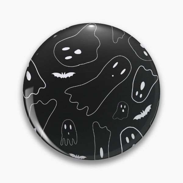 Artikelvorschau, Netter Geist und Fledermäuse Halloween-Druck entworfen und verkauft von moodymango.