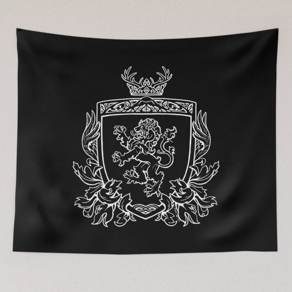 Item preview, Rampant Lion Shield Crest designed and sold by MichaelHoweArts.