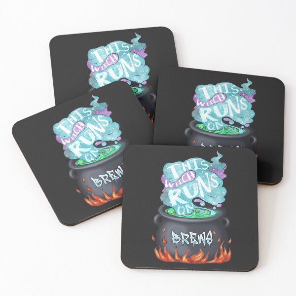 Item preview, This Witch Runs On Brews Goth Halloween Witches designed and sold by NicholiCosplay.