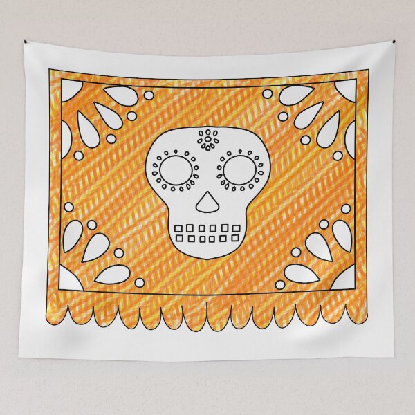 Item preview, Papel picado - naranja designed and sold by AlbaDeWitt.