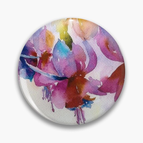 Item preview, Dancing Fuchsias Watercolor designed and sold by Pat Yager.