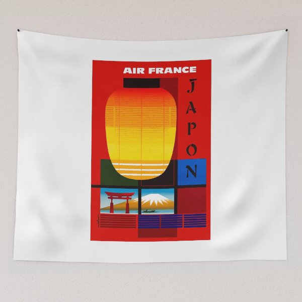 Item preview, 1959 AIR FRANCE Japon Japan Travel Poster designed and sold by retrographics.