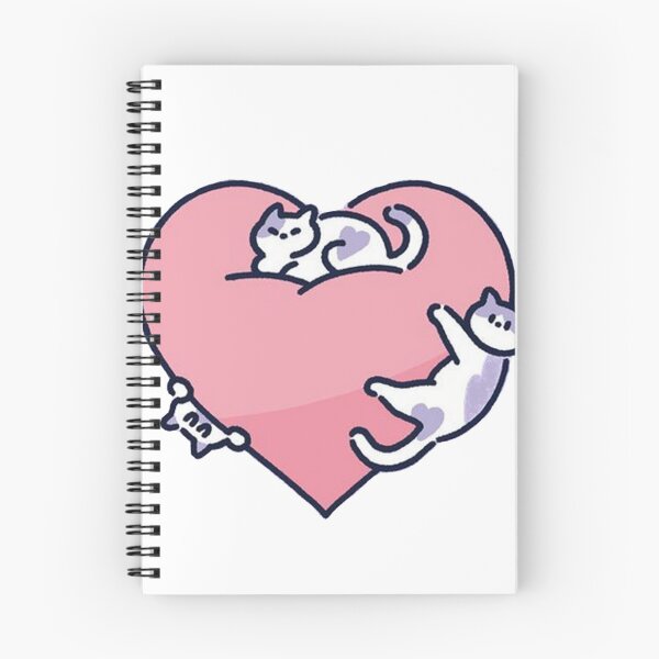 Aperçu de l'œuvre Des chats sur un coeur créée et vendue par bebeshark.