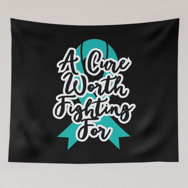Item preview, Dysautonomia - A Cure Worth Fighting For - Turquoise Awareness Ribbon in October designed and sold by NotEnoughSpoons.