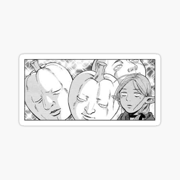 Item preview, Dungeon Meshi Delicious in Dungeon Marcille & Laios designed and sold by LeagueOfAnime.