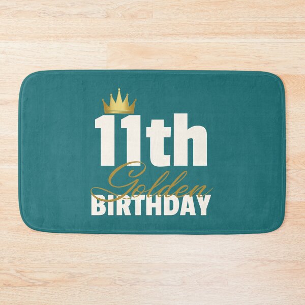 Item preview, Kids 11th Golden Birthday Year Age Crown print designed and sold by doodabobs.