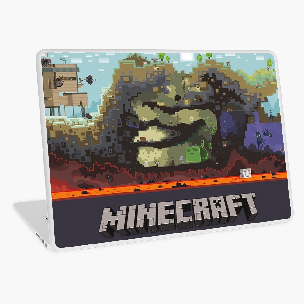 Minecraft Map Laptop Skin By Oneeyedsmile Redbubble