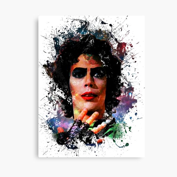 Rocky Horror Picture Show Red Lip Biting Painting 5 Panel Canvas Print Wall Art 