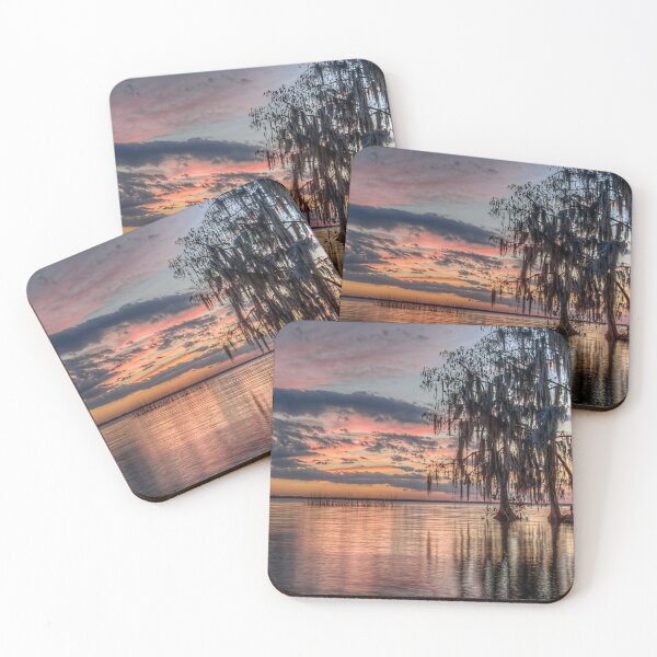 Item preview, Silhouetted Trees against Pastel Pink Sunset designed and sold by Steven Kight.