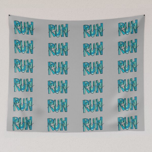 Item preview, Blue and Green Run Doodle designed and sold by klaireep.