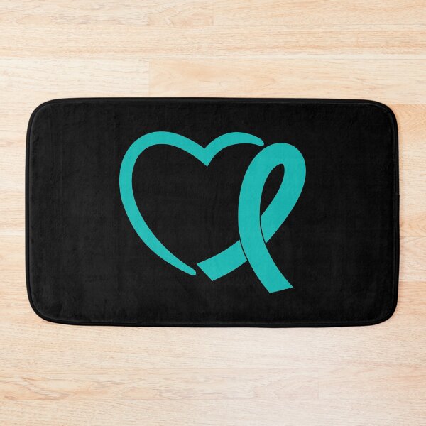 Item preview, Dysautonomia Half Heart Ribbon  - Teal Awareness Ribbon in  October designed and sold by NotEnoughSpoons.