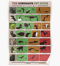 Póster La guía de dinosaurios para mascotas