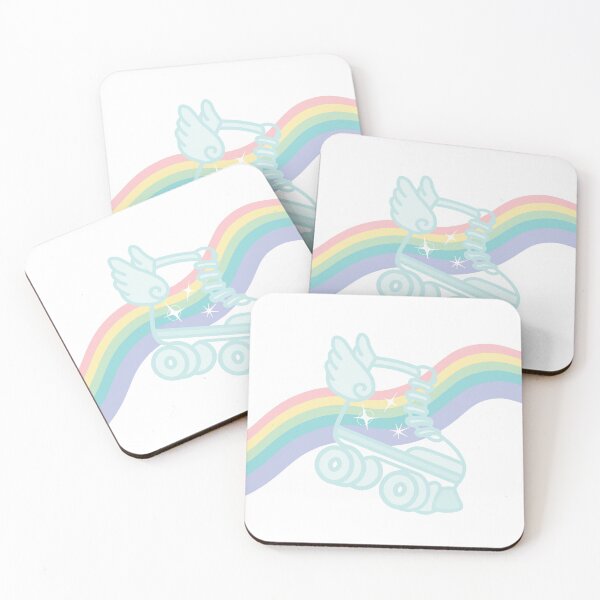 Item preview, Rainbow Skate - White Background designed and sold by ThePinkVat.