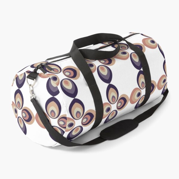 Item preview, Purple Peach Peacock Abstract Pattern designed and sold by candhdesigns.