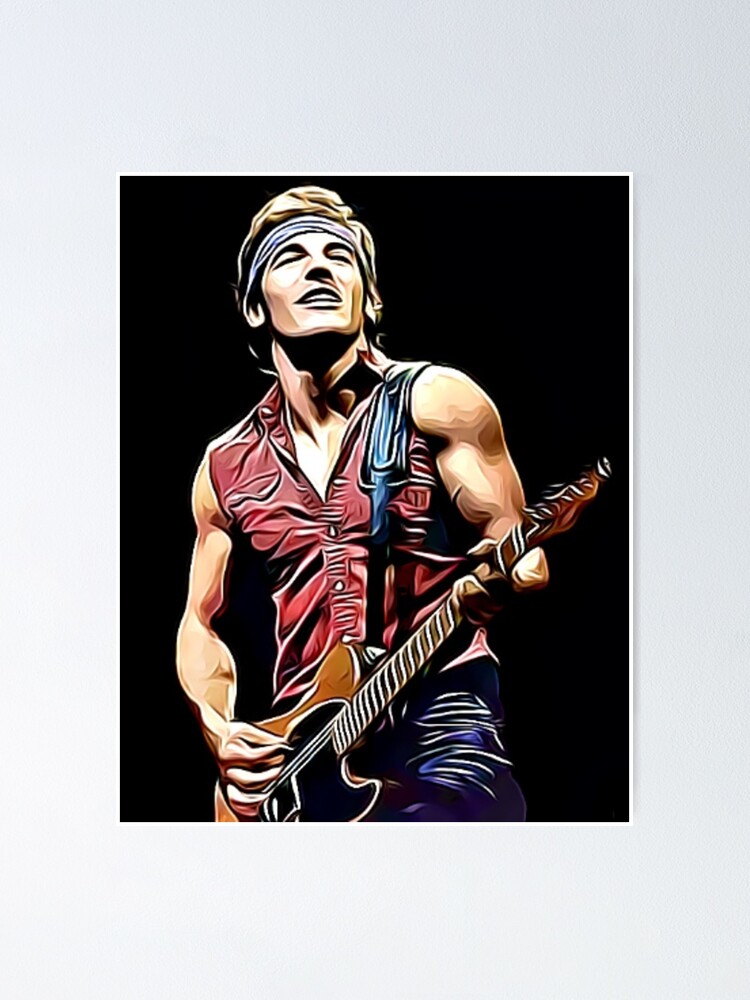 Bruce Springsteen Poster By Mplainview Redbubble