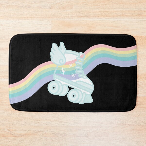 Item preview, Rainbow Skate - Black Background designed and sold by ThePinkVat.