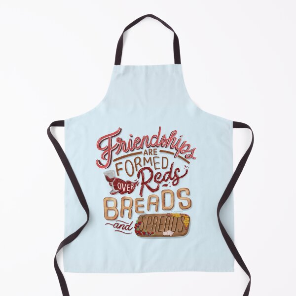 Item preview, Friendships Are Formed Over Reds Breads and Spreads Wine Quote Friendship Funny Illustrated Saying Card Pillow designed and sold by Amber Liu.