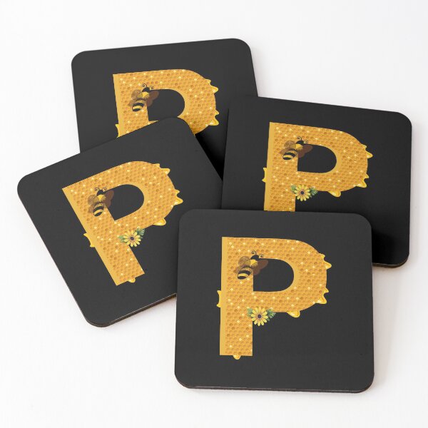 Item preview, Alphabet P Honeycomb Bee designed and sold by Fas Designs.