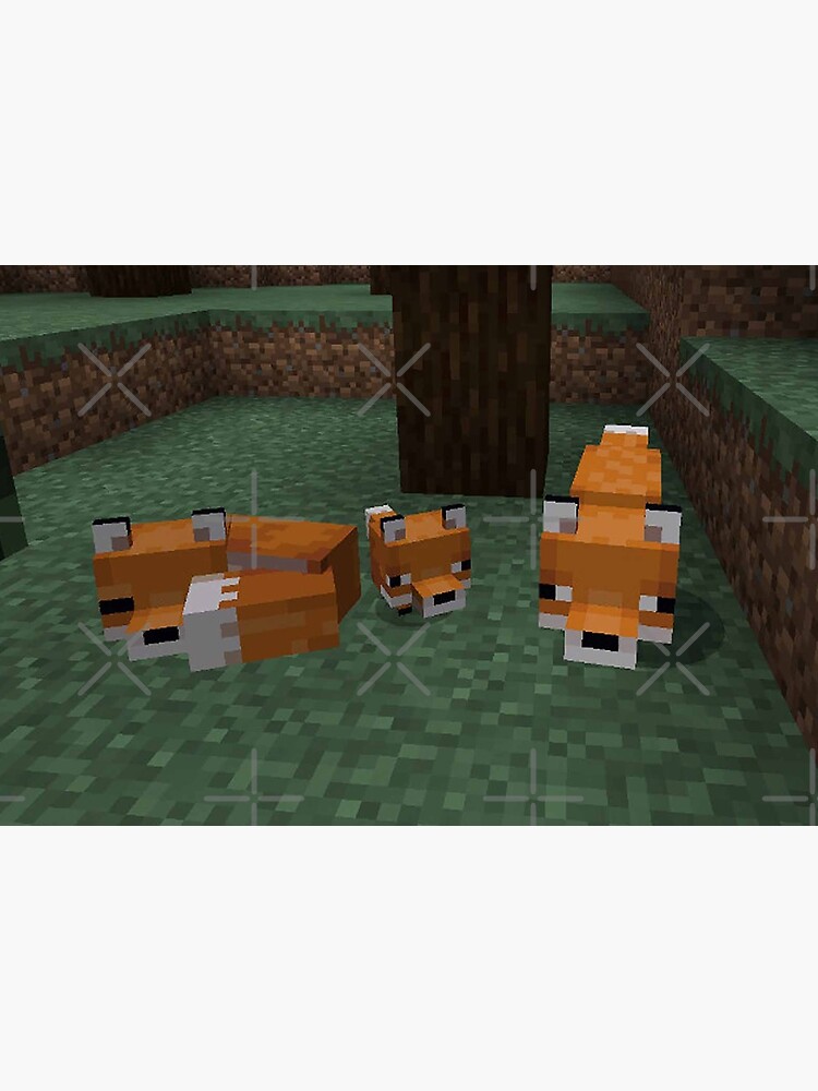 Minecraft Foxes by OneEyedSmile
