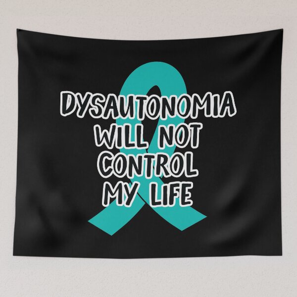 Item preview, Dysautonomia Will Not Control My Life - Teal Awareness Ribbon in  October designed and sold by NotEnoughSpoons.