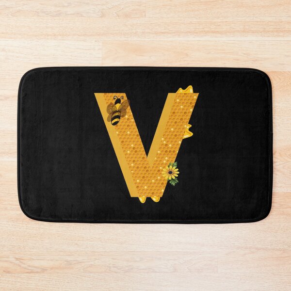 Item preview, Alphabet V Honeycomb Bee designed and sold by Fas Designs.