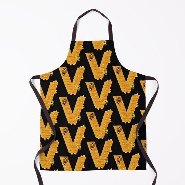 Item preview, Alphabet V Honeycomb Bee designed and sold by Fas Designs.