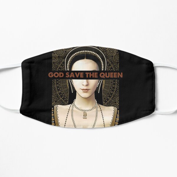 Anne Boleyn god save the queen Flat Mask