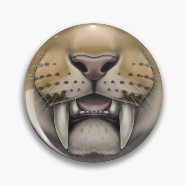Item preview, Smilodon Face designed and sold by SidianArts.