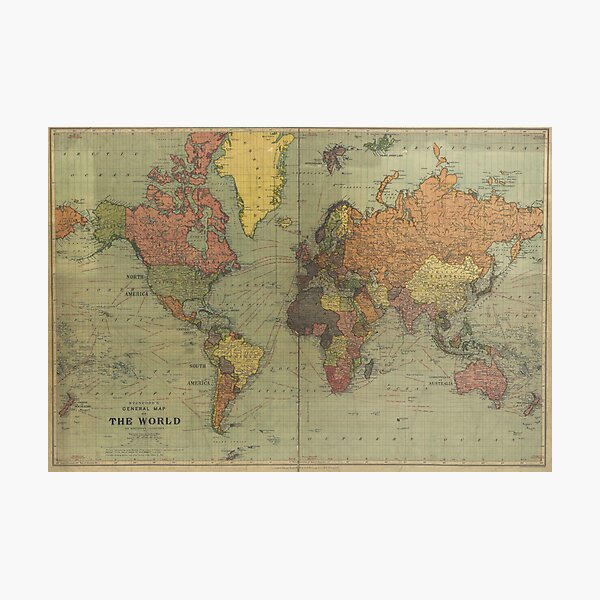 Item preview, Old World Map designed and sold by viverdevan.