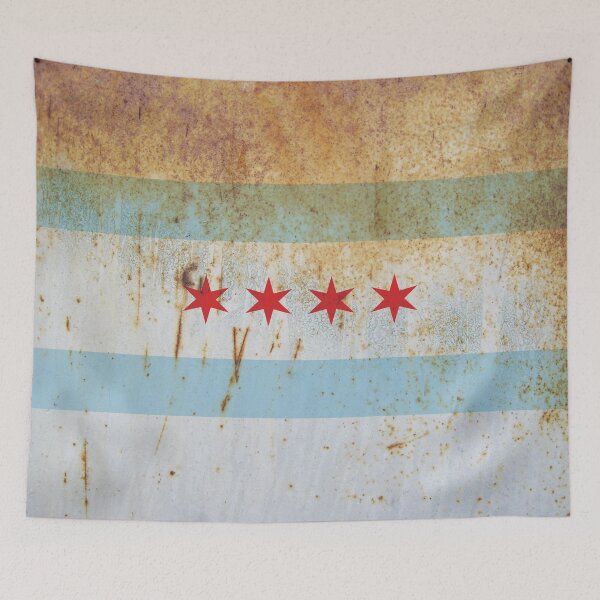 Item preview, Chicago Flag Grunge designed and sold by TRowanDesign.