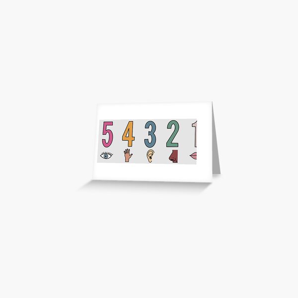 54321 Grounding Technique Greeting Card