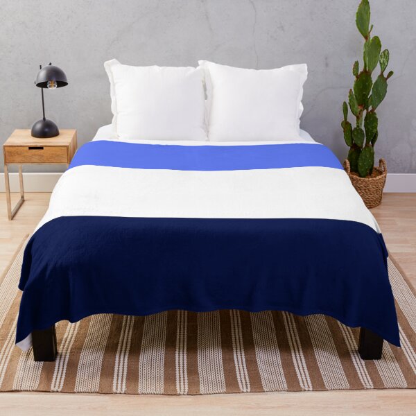 Item preview, LIGHT BLUE - WHITE AND NAVY BLUE 3 STRIPES BY OZCUSHIONSTOO - BEACH THEME designed and sold by ozcushionstoo.