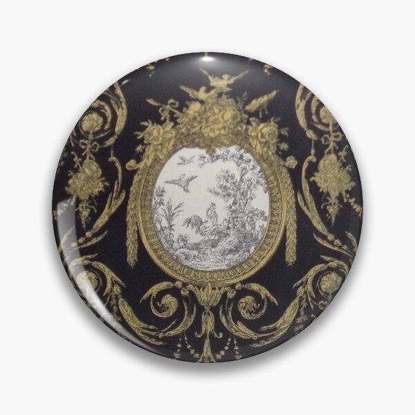 Item preview, Gold and Black Cameo Toile designed and sold by incarnations.