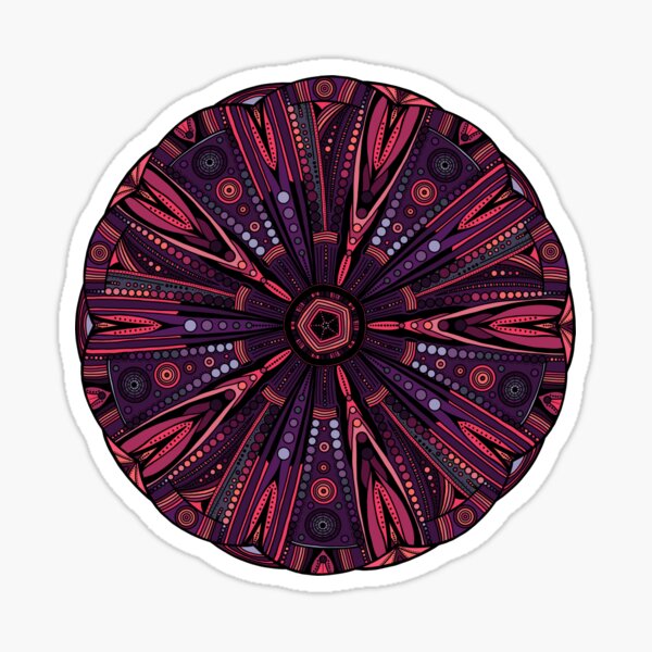 Underwater Urchin Mandala Sticker